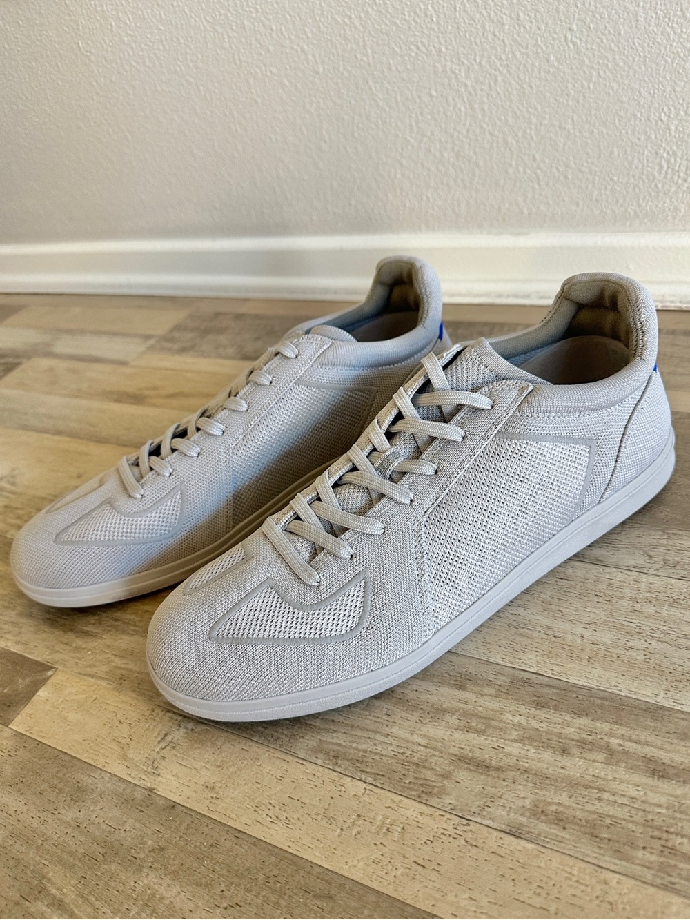 Rothy's Men's Knit Lace-Up RS01 Sneakers Light Gray Men's 13
